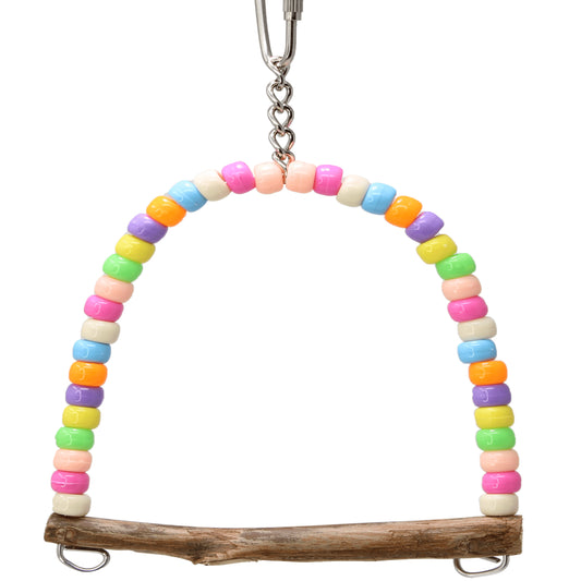 Bonka Bird Toys 940 Tiny Pastel Swing Parrot Bird Toy Finch Parrotlet Parrot Cage Toys Goulian Animals & Pet Supplies > Pet Supplies > Bird Supplies > Bird Toys Bonka Bird Toys   