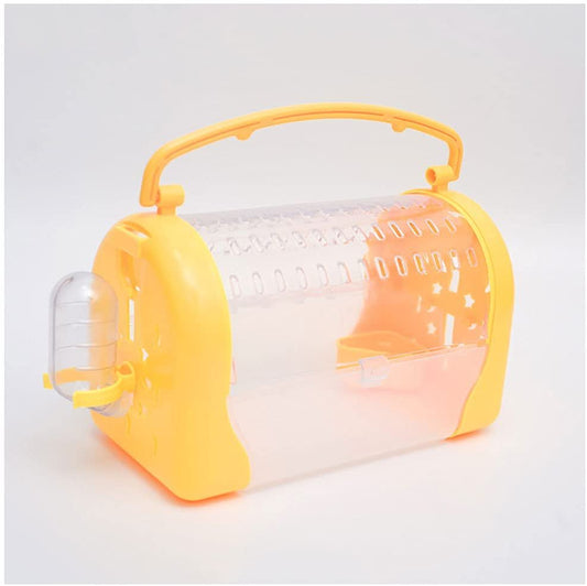 Panoramic Outing Bird Cage Carry Parrot Bird Cage Breathable Birdcages Stand ( Color : Yellow ) Animals & Pet Supplies > Pet Supplies > Bird Supplies > Bird Cages & Stands Lsgrael   