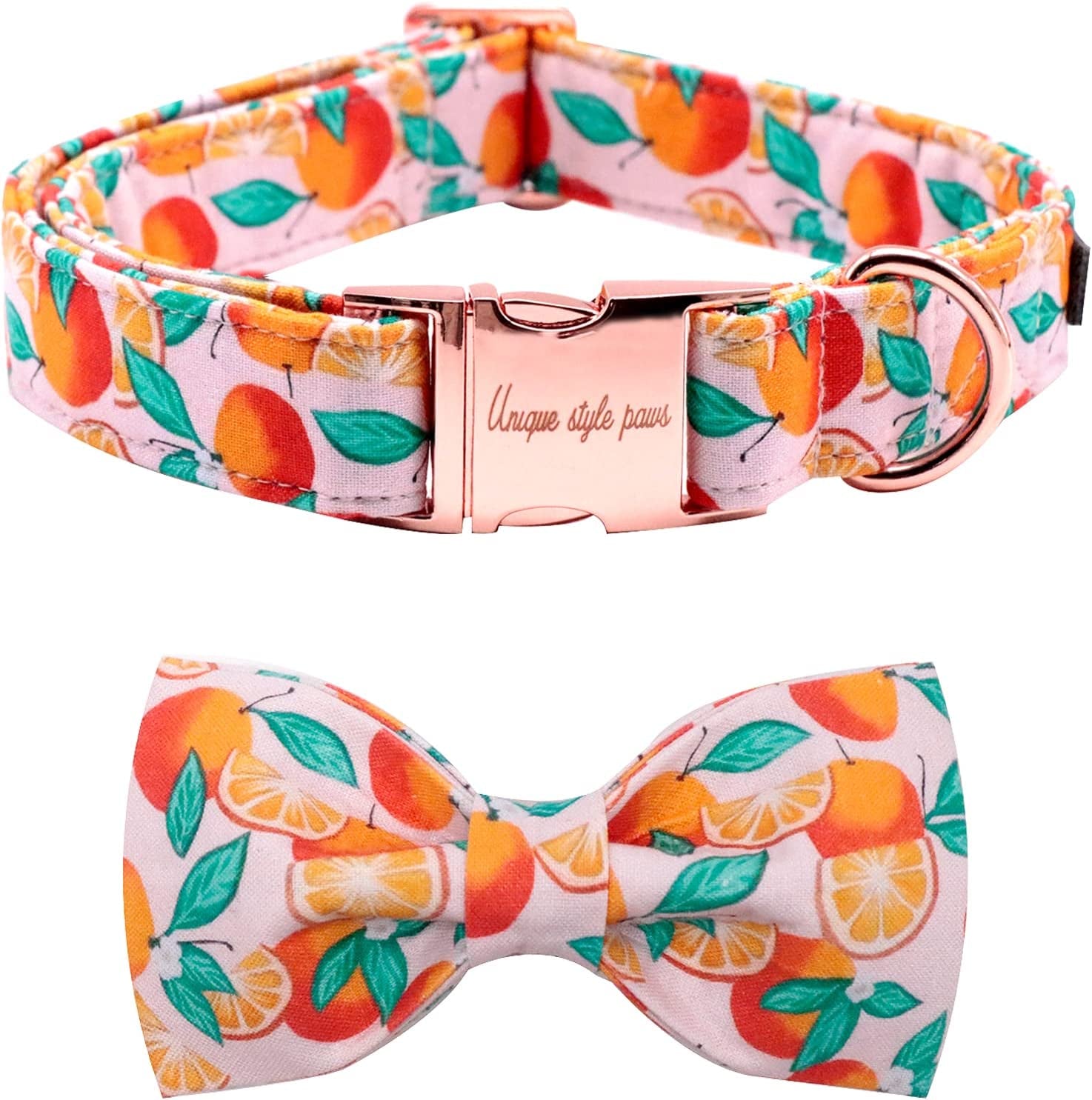 Unique Style Paws Easter Dog Collar, Holiday Bunny Eggs Dog Collar Bowtie, Pet Collar Bow for Small Medium Large Dogs Animals & Pet Supplies > Pet Supplies > Dog Supplies > Dog Apparel Unique style paws Orange Small (Pack of 1) 