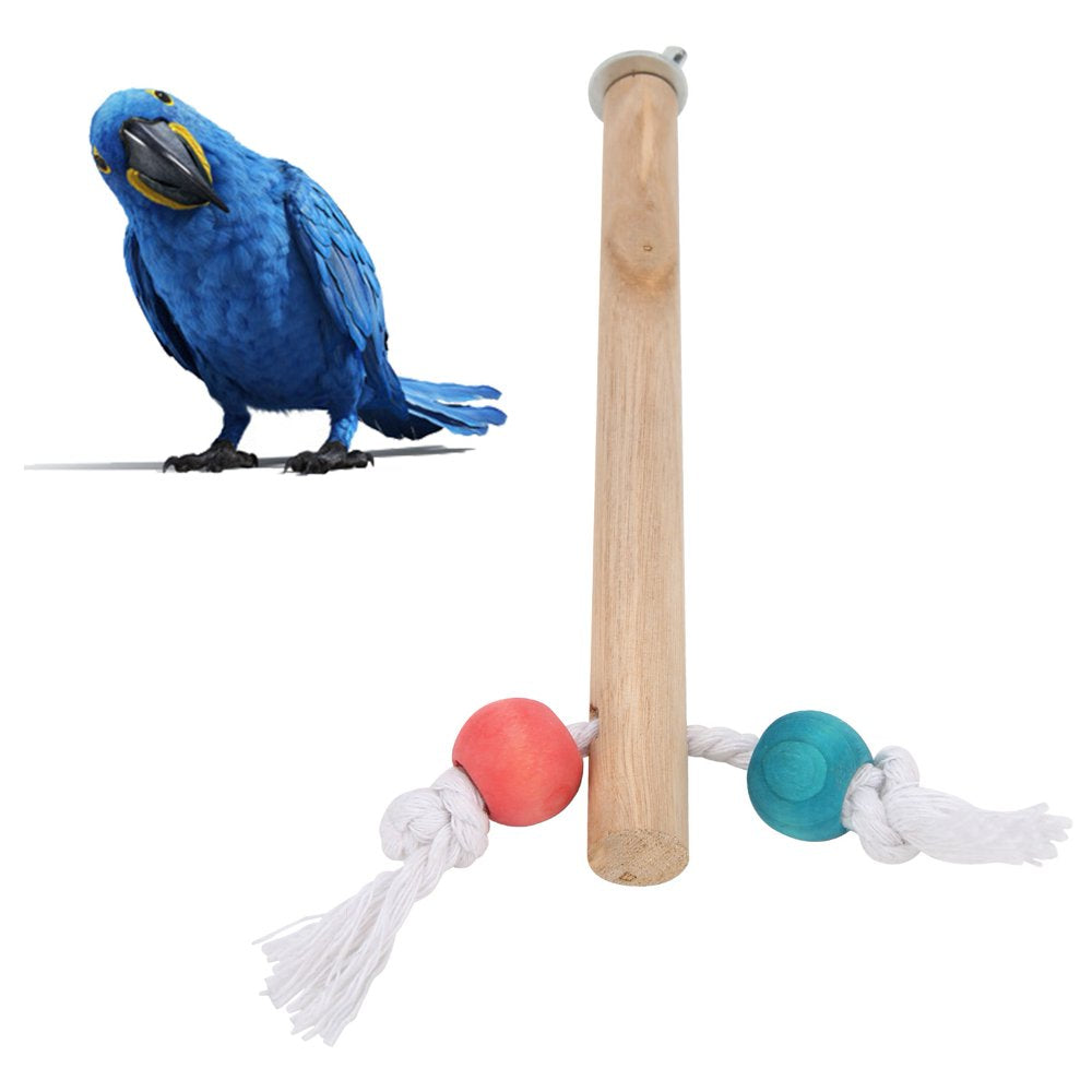 Standing Stick, Cotton Rope Fun Bird Cage Perch Natural Wood with Fixed Accessories for Bird for 1.5X18Cm Animals & Pet Supplies > Pet Supplies > Bird Supplies > Bird Cage Accessories Demonsen   