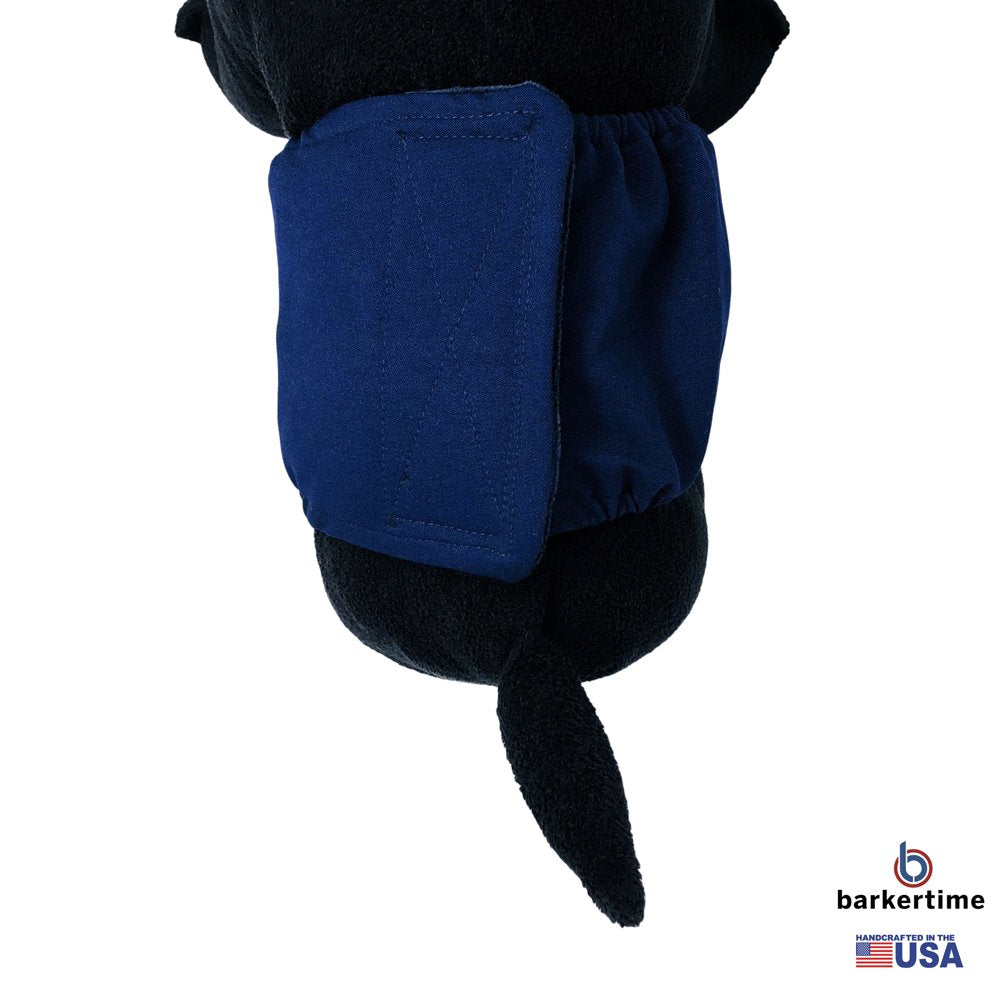 Barkertime Navy Blue Waterproof Washable Dog Belly Band Male Wrap - Made in USA Animals & Pet Supplies > Pet Supplies > Dog Supplies > Dog Diaper Pads & Liners Barkertime   