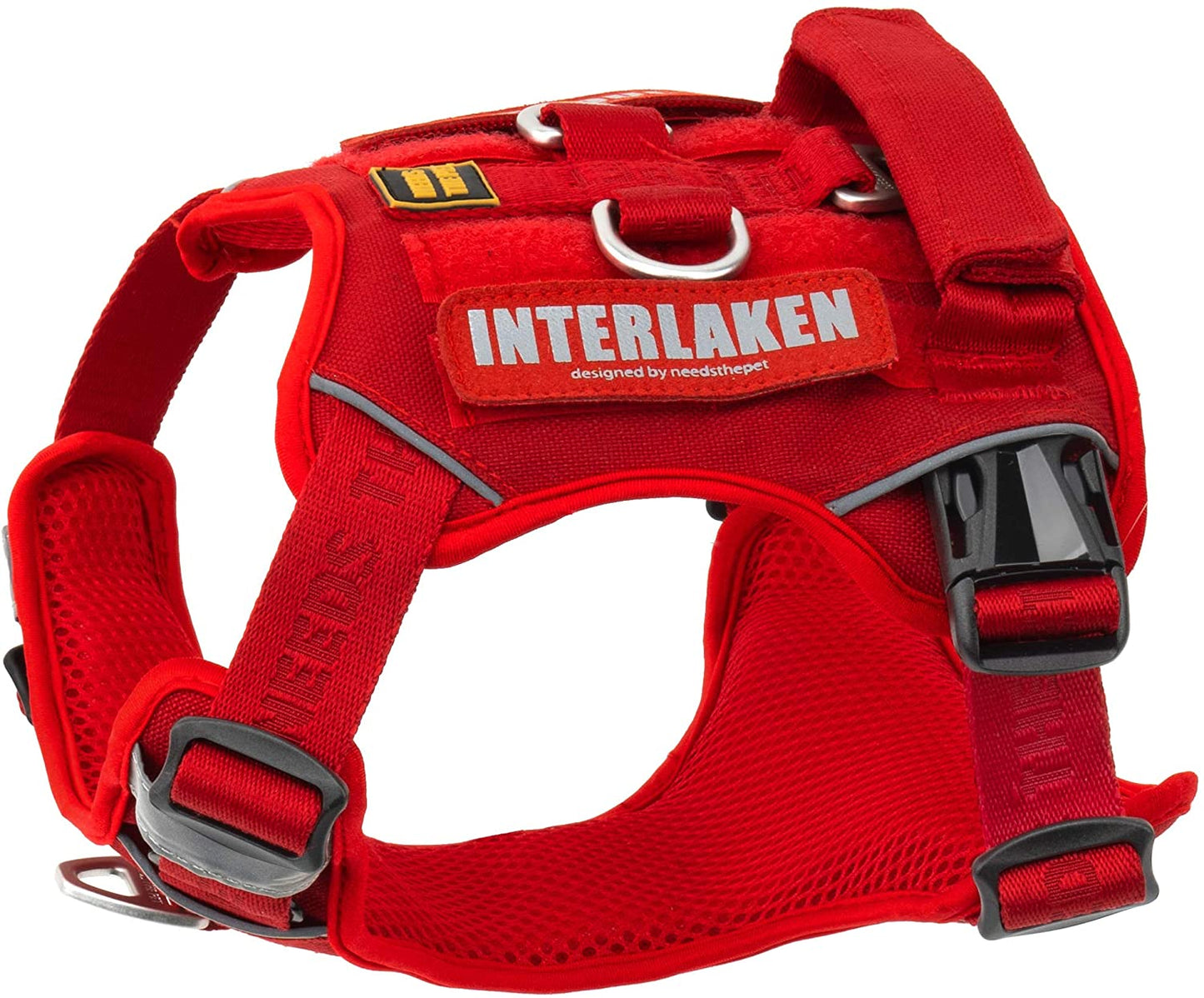 Dog Harness, No-Pull Pet Harness, Adjustable Eva Padded Dog Vest, Reflective No-Choke Pet Patch Vest with Easy Control Handle (M, Passion Red) Animals & Pet Supplies > Pet Supplies > Dog Supplies > Dog Apparel NEEDS THE PET Passion Red XS 