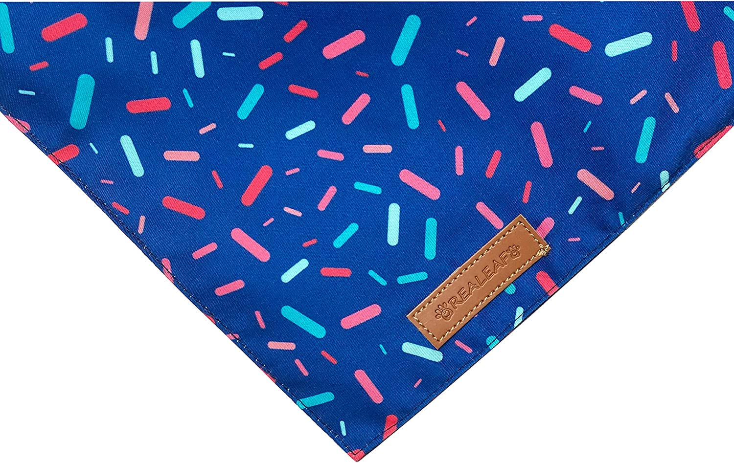 Realeaf Dog Birthday Bandanas 2 Pack, Dog Birthday Party Supplies, Blue and Pink Bandana, Triangle Reversible Pet Scarf for Boy and Girl, Premium Durable Fabric, Multiple Sizes Offered (Large) Animals & Pet Supplies > Pet Supplies > Dog Supplies > Dog Apparel Realeaf   