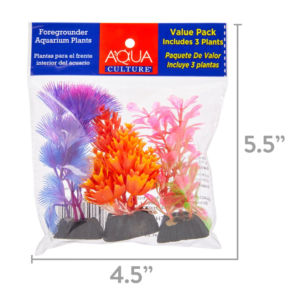 Aqua Culture Foregrounder Aquarium Plants, 3 Count Animals & Pet Supplies > Pet Supplies > Fish Supplies > Aquarium Decor Wal-Mart Stores, Inc.   