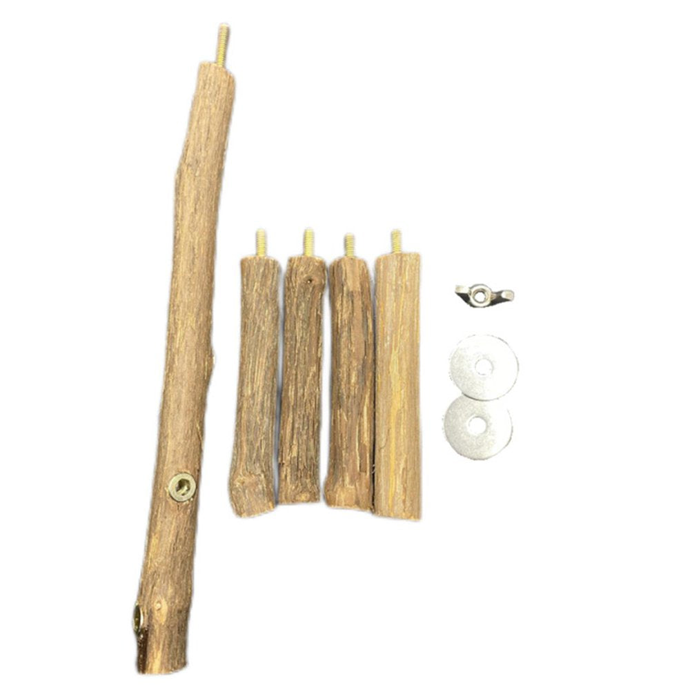 Bird Perches Paw Grinding Standing Stick Wooden Pole Bird Cage Accessories Animals & Pet Supplies > Pet Supplies > Bird Supplies > Bird Cage Accessories SunniMix   