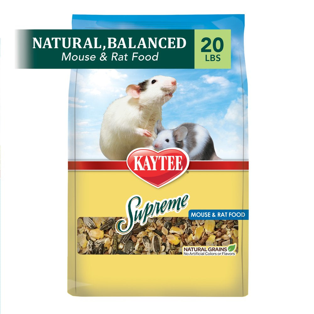 Kaytee Supreme Mouse and Rat Food 20 Lb Animals & Pet Supplies > Pet Supplies > Small Animal Supplies > Small Animal Food Central Garden and Pet   