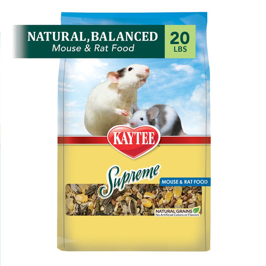Kaytee Supreme Mouse and Rat Food 20 Lb Animals & Pet Supplies > Pet Supplies > Small Animal Supplies > Small Animal Food Central Garden and Pet   