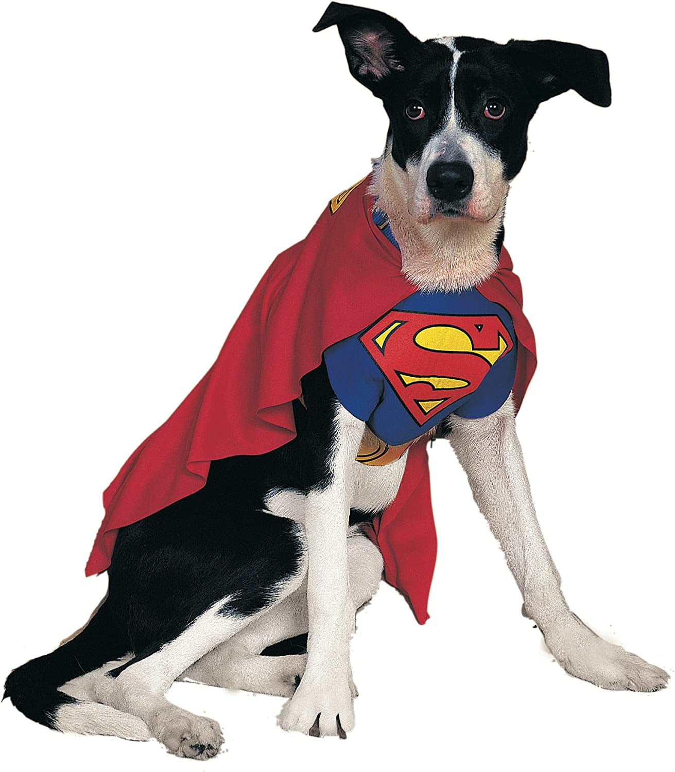 DC Comics Pet Costume, Superman Animals & Pet Supplies > Pet Supplies > Dog Supplies > Dog Apparel Rubie's   