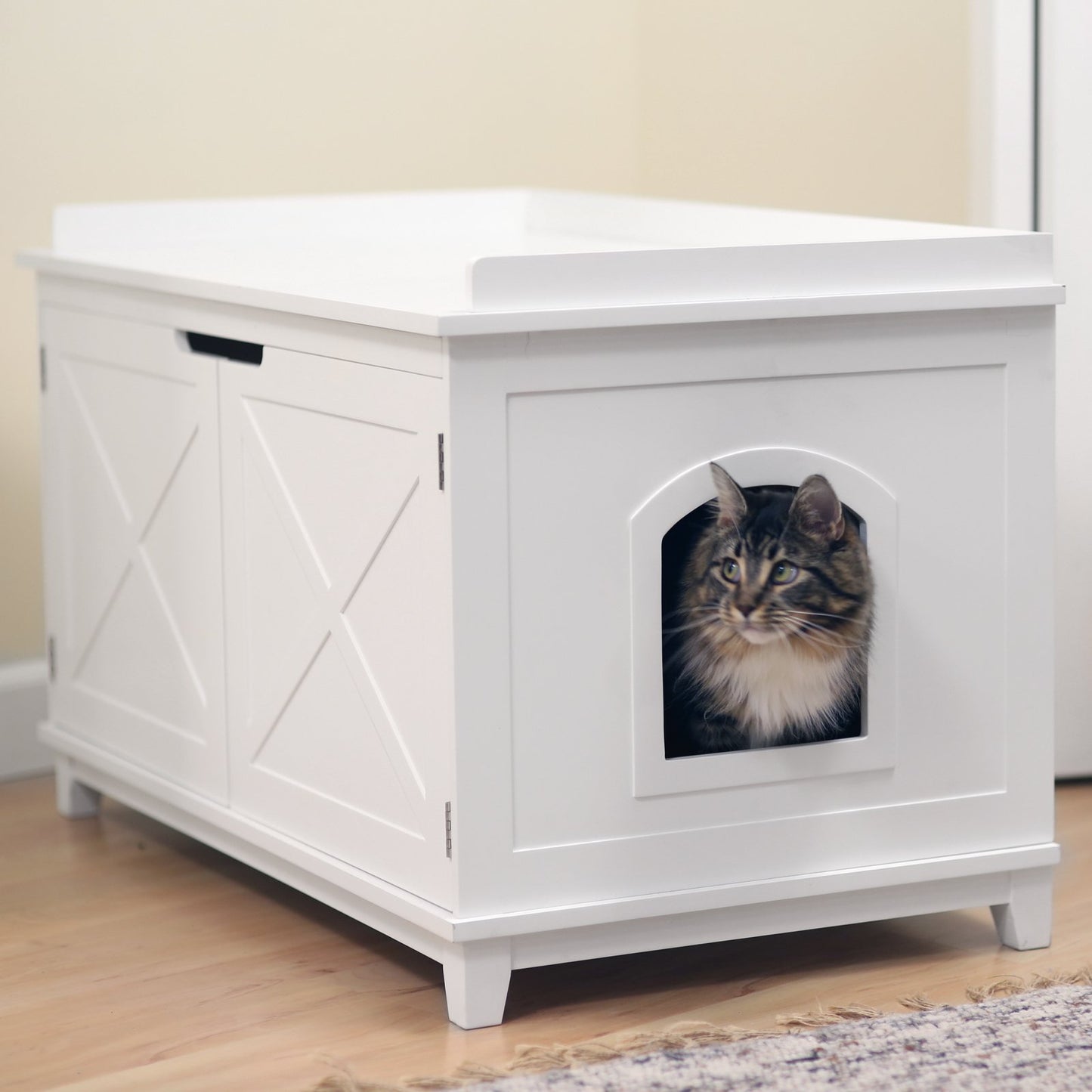 Boomer & George Hampton Cat Washroom Box - Black Animals & Pet Supplies > Pet Supplies > Cat Supplies > Cat Furniture Merry Products   