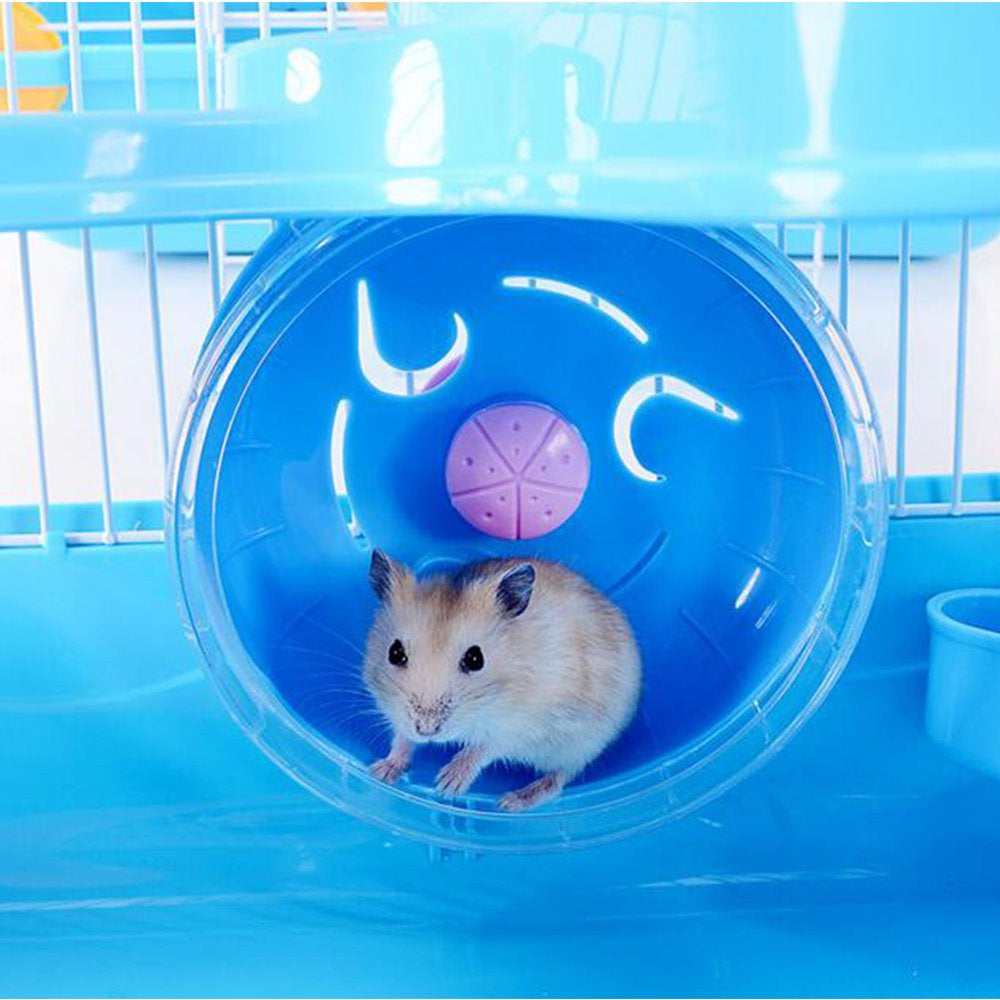 Assembly Pet Cage DIY Three Level Hamster Mice Habitat with Wheel & Slide for Small Animals Animals & Pet Supplies > Pet Supplies > Small Animal Supplies > Small Animal Habitats & Cages Generic   