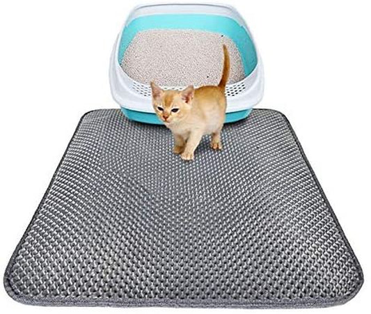 Litter Box Mat for Litter Boxes, Cat Litter Mat Underlays, Honeycomb Design Litter Box Rugs Animals & Pet Supplies > Pet Supplies > Cat Supplies > Cat Litter Box Mats Universal   