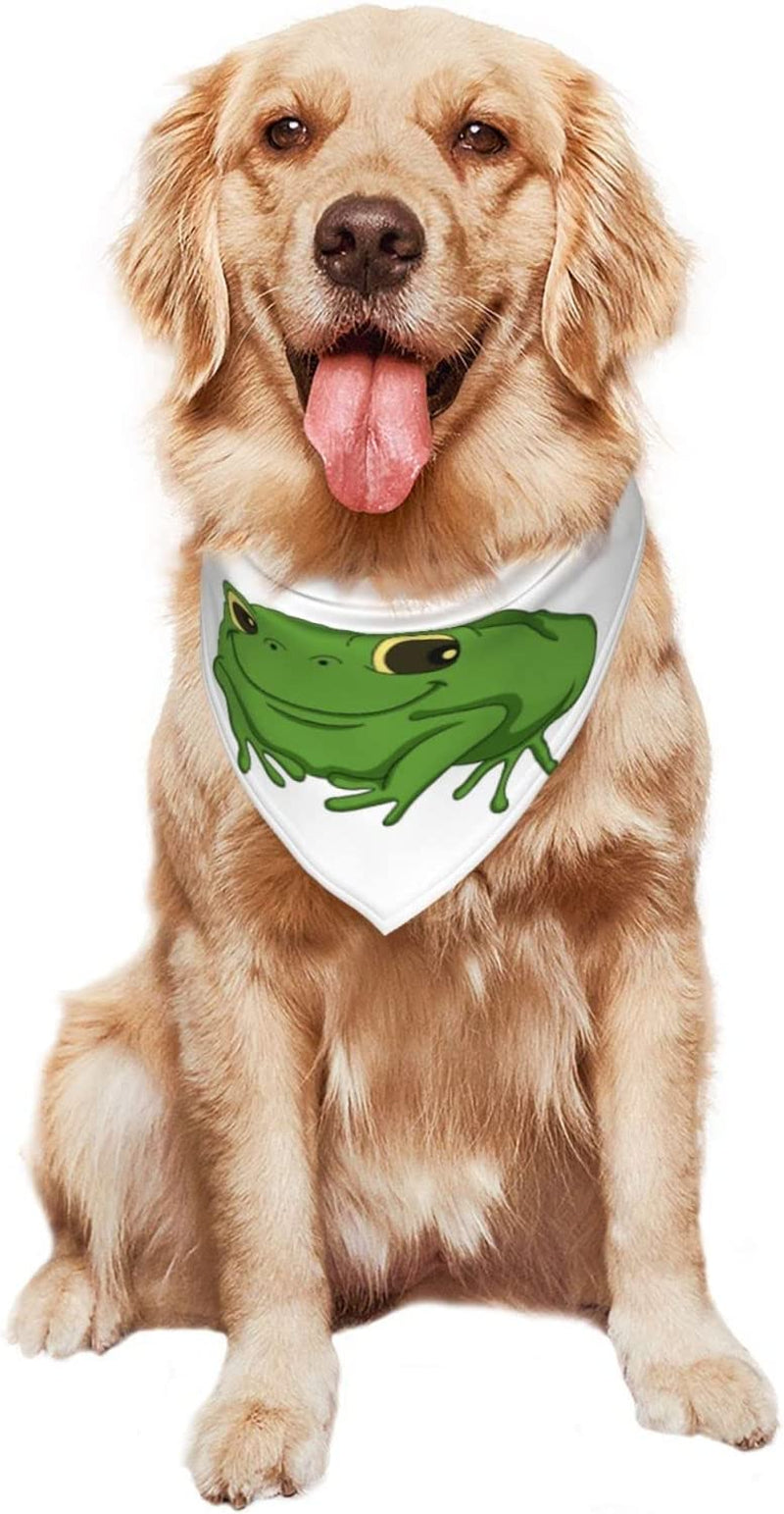 Cute Little Toad Pet Dog and Cat Decorative Triangle Scarf,Dog Bandana,Breathable and Stain Resistant. Animals & Pet Supplies > Pet Supplies > Dog Supplies > Dog Apparel ZALTAS   