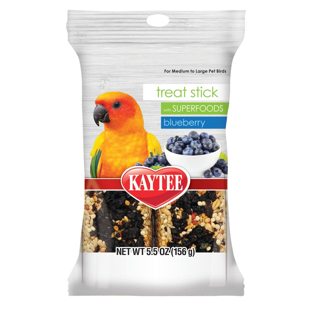 Kaytee Avian Superfood Treat Stick, Blueberry, 5.5 Ounces Animals & Pet Supplies > Pet Supplies > Bird Supplies > Bird Treats Central Garden and Pet   