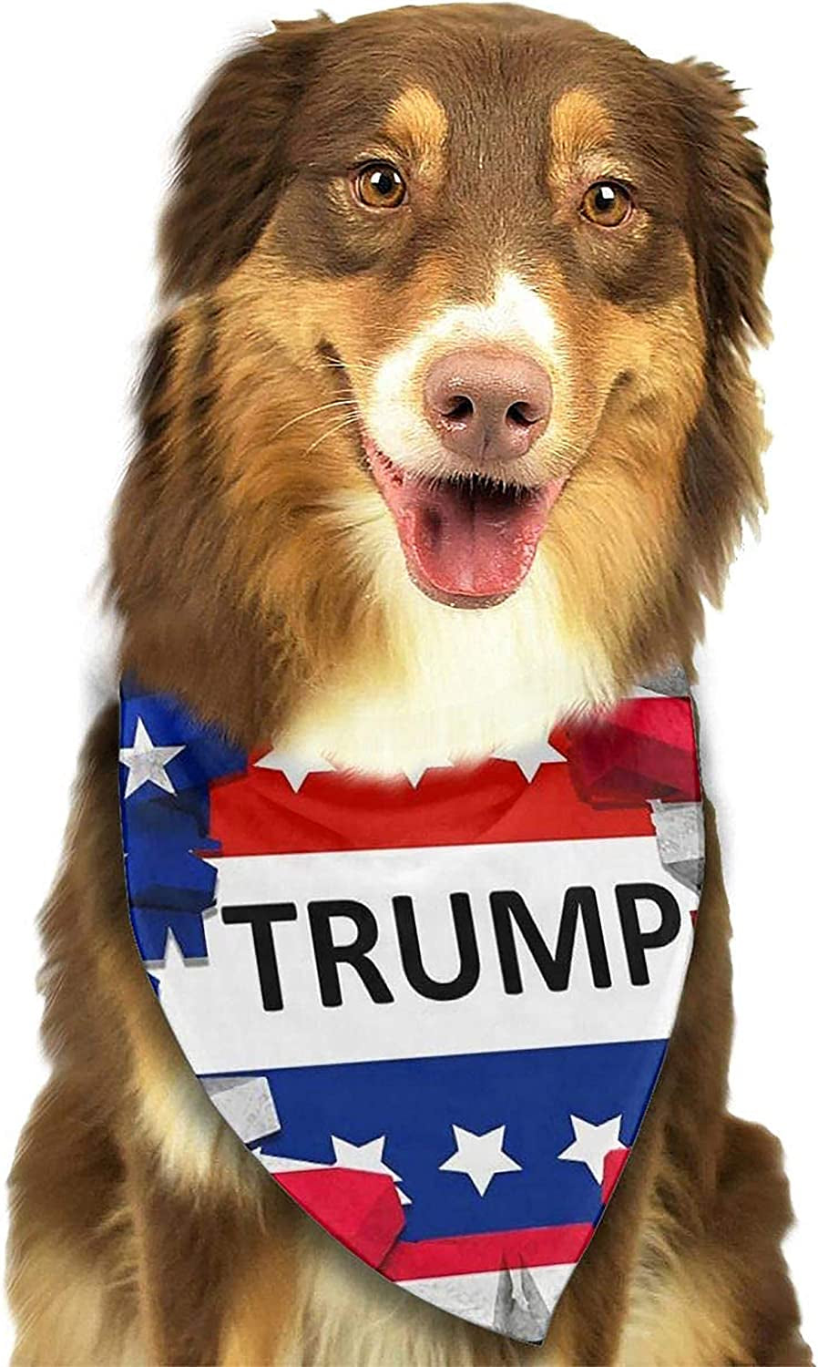 FRTSFLEE Dog Bandana American USA Trump Flag Scarves Accessories Decoration for Pet Cats and Puppies Animals & Pet Supplies > Pet Supplies > Dog Supplies > Dog Apparel FRTSFLEE   