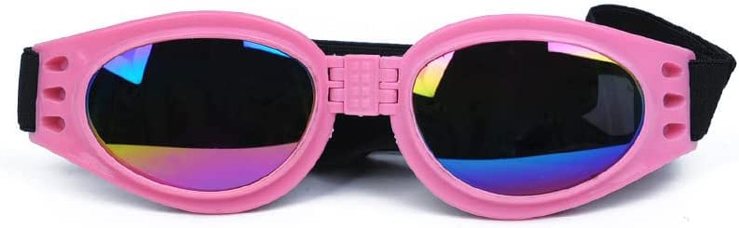 Fold Pet Dog Glasses Prevent UV Pet Glasses for Cats Dog Fashion Sunglasses Dog Goggles Photo Prop Pet Accessories Dog Supplies Black Animals & Pet Supplies > Pet Supplies > Dog Supplies > Dog Apparel ChezMax Pink  