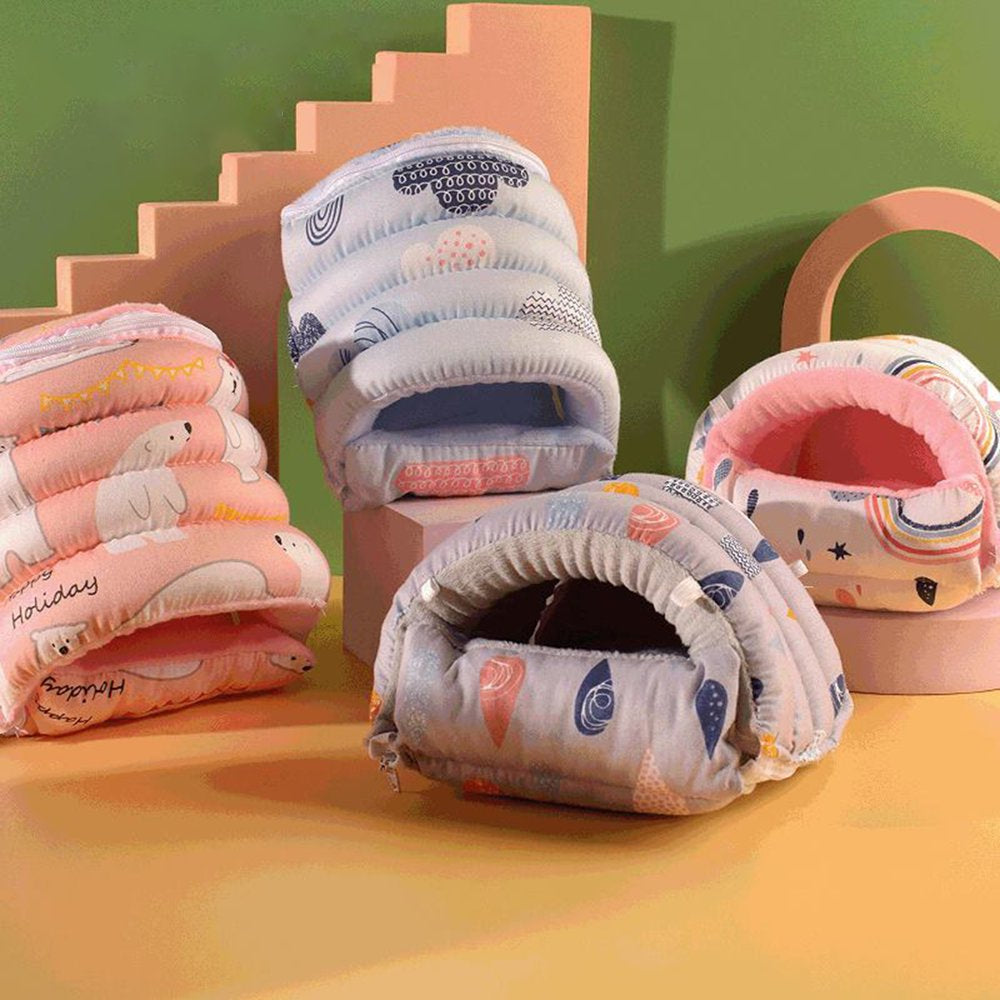 Pet Enjoy Guinea Pig Bed Cave Cozy Hamster House,Small Animals Winter Warm Hideout Hamster Nest Cage Accessories for Rabbits Hedgehog Squirrels Habitat Supplies