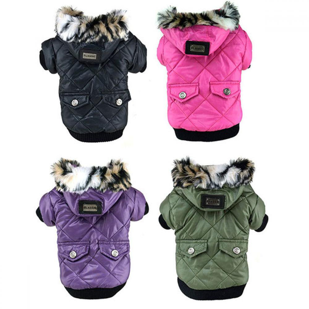 Cat Dog Doggie Down Jacket Hoodie Coat Pet Clothes Warm Clothing