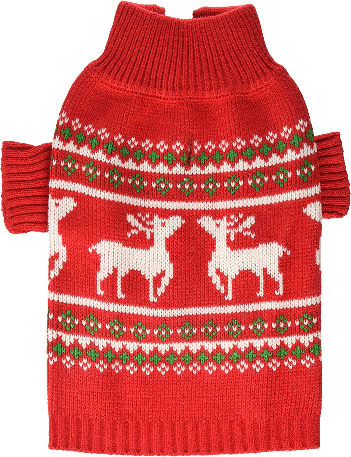 Stinky G Festive Reindeer Dog Sweater Green Size #10 Animals & Pet Supplies > Pet Supplies > Dog Supplies > Dog Apparel Stinky G Red #12 