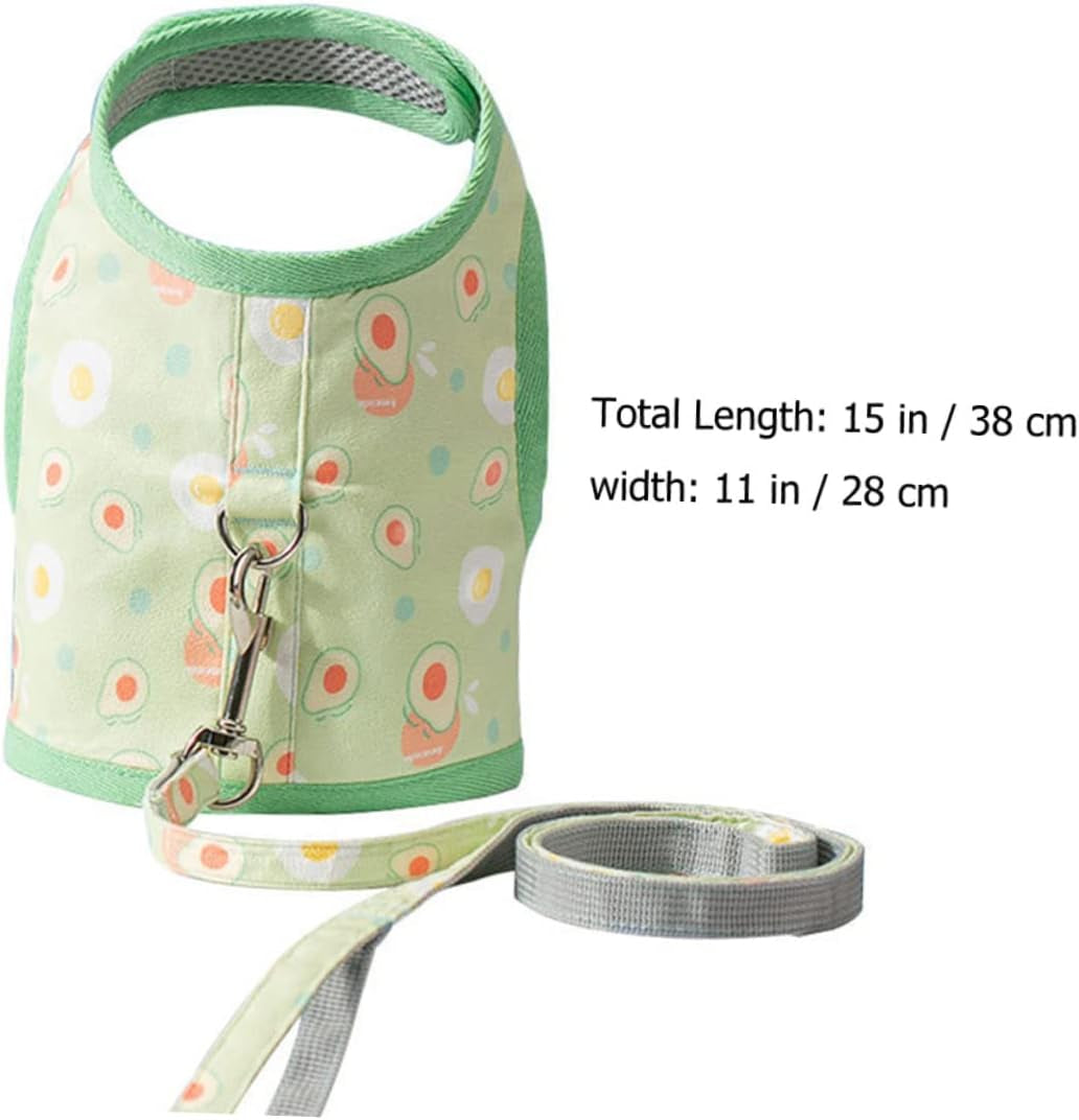 Balacoo 4 Sets Cat Leash Cami Hanger Running Vest Running Leash Pet Jogging Harness Cat Collar Leash Cat Vest Leash Avocado Prints Vest Dog Harness Dog Hauling Cable Suede Accessories Mesh Animals & Pet Supplies > Pet Supplies > Dog Supplies > Dog Apparel Balacoo   