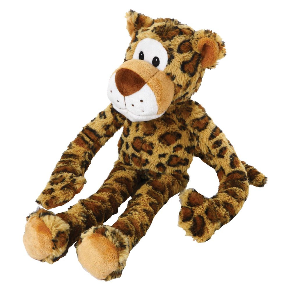 Multipet Swingin 19-Inch Large Plush Dog Toy with Extra Long Arms and Legs with Squeakers Animals & Pet Supplies > Pet Supplies > Dog Supplies > Dog Toys Multipet International Leopard Multicolor 