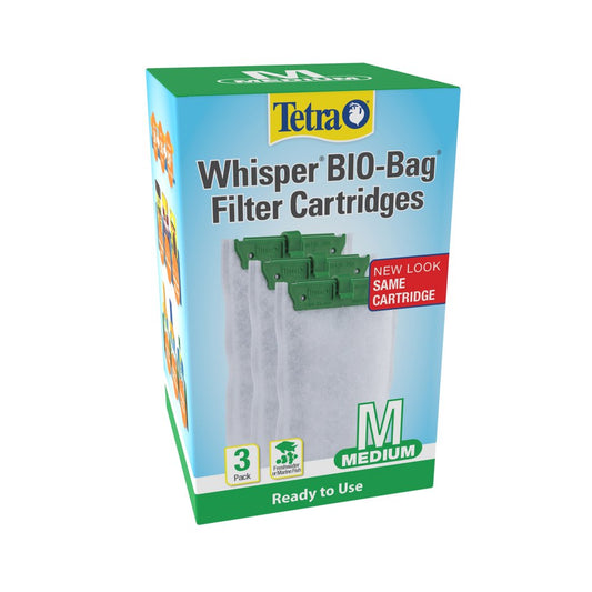 Tetra Whisper Bio-Bag Disposable Filter Cartridges 3 Count, for Aquariums, Medium