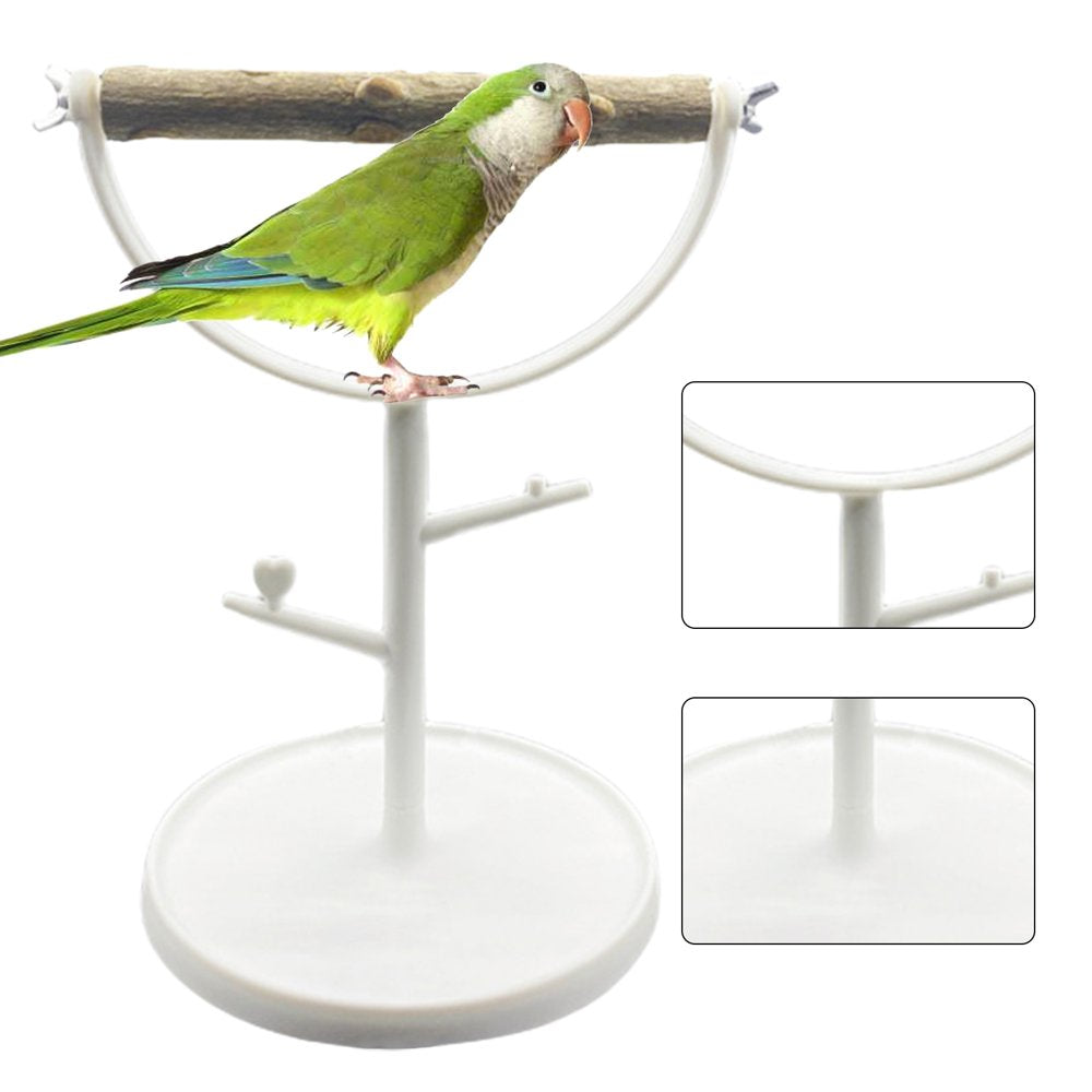 Leaveforme Bird Stand Anti-Skid Chassis Training Rack Creative Parrot Exercise Gym Playstand Bird Toy