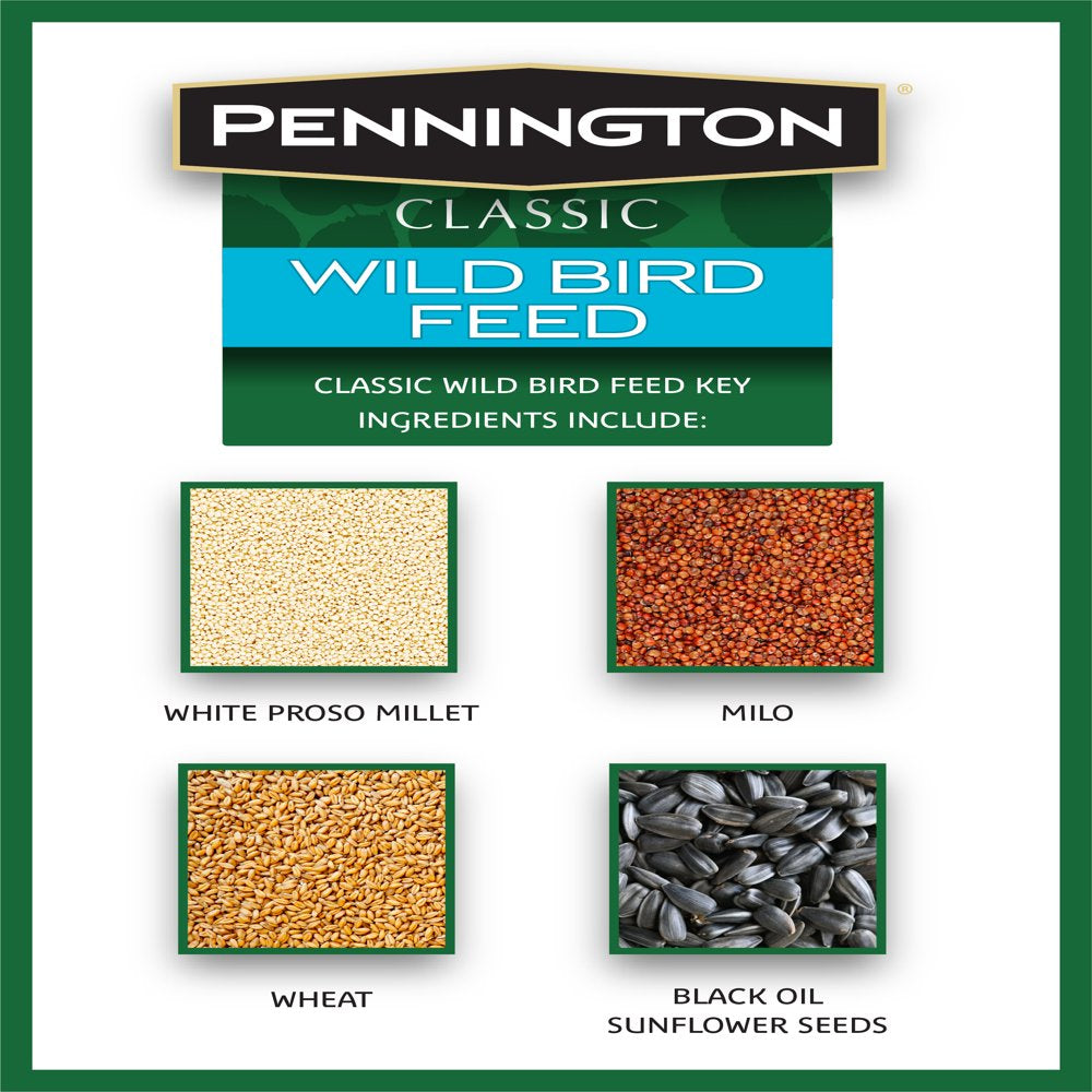 Pennington Classic Wild Bird Feed and Seed, 20 Lb. Bag Animals & Pet Supplies > Pet Supplies > Bird Supplies > Bird Food CENTRAL GARDEN & PET COMPANY   