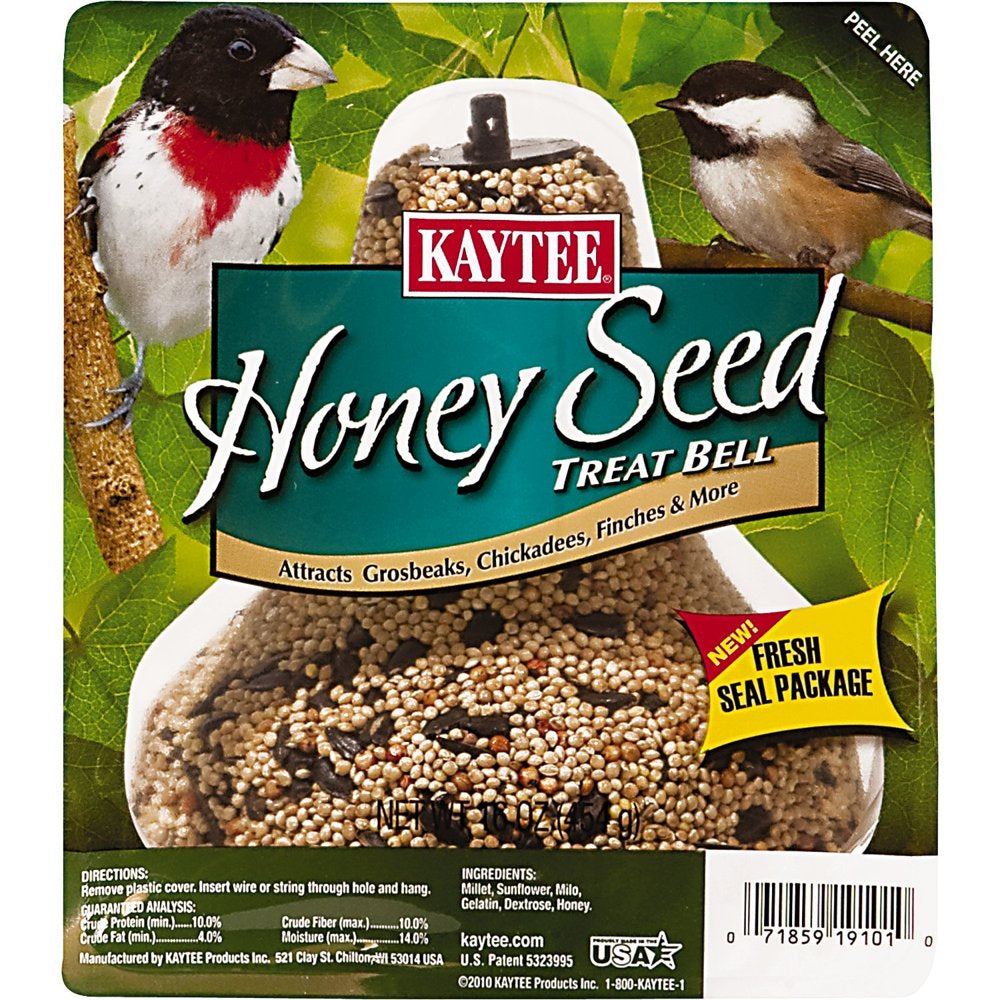 Kaytee Wild Birds Honey Mixed Seed Treat Bell 1 Lbs Animals & Pet Supplies > Pet Supplies > Bird Supplies > Bird Treats Kaytee   