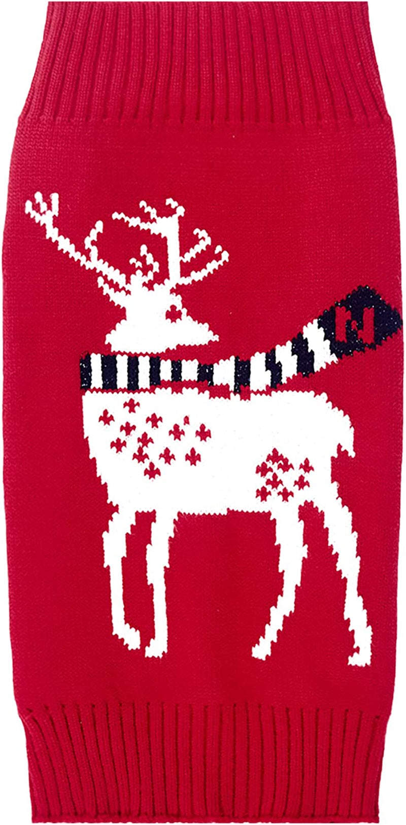 Worderful Dog Reindeer Sweaters Dog Sweaters New Year Christmas Pet Clothes for Small Dog and Cat (M, Red) Animals & Pet Supplies > Pet Supplies > Dog Supplies > Dog Apparel WORDERFUL   