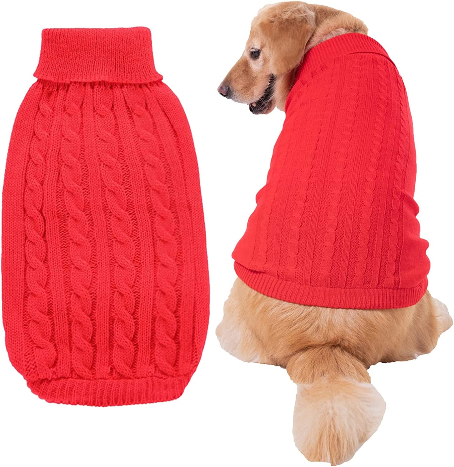 Pet Clothes for Medium Dogs Male Cat Knitted Jumper Winter Warm Sweater Puppy Coat Jacket Costume for Small Dogs Animals & Pet Supplies > Pet Supplies > Dog Supplies > Dog Apparel HonpraD   
