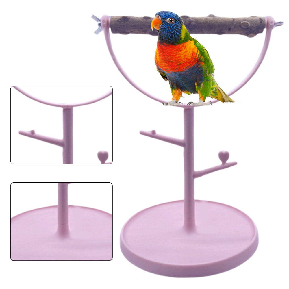 Leaveforme Bird Stand Anti-Skid Chassis Training Rack Creative Parrot Exercise Gym Playstand Bird Toy