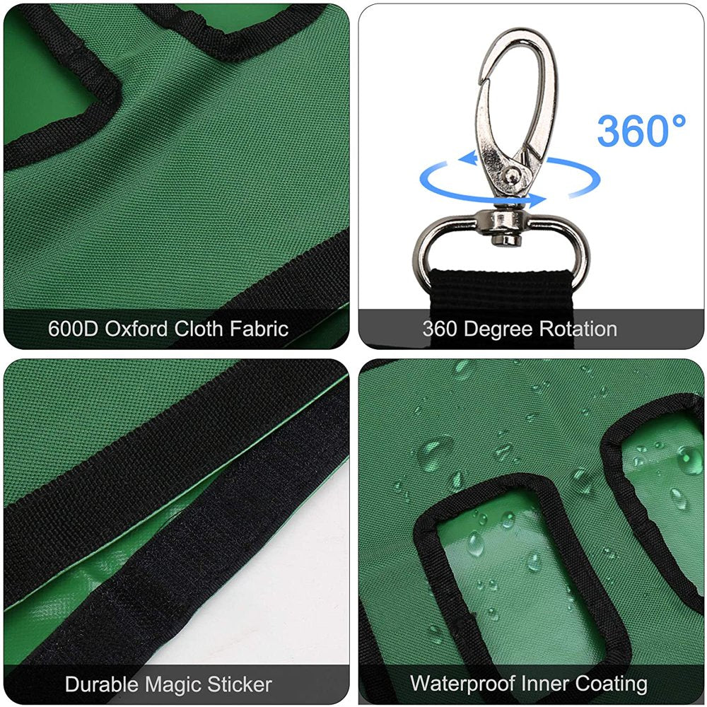 Ssawcasa 2PCS Rabbit Hay Feeder Bag,Hanging Guinea Pig Bunny Hay Bag with 4 Holes,Hanging Sack for Small Animals Feeding Supply (Green) Animals & Pet Supplies > Pet Supplies > Small Animal Supplies > Small Animal Food SSAWcasa   