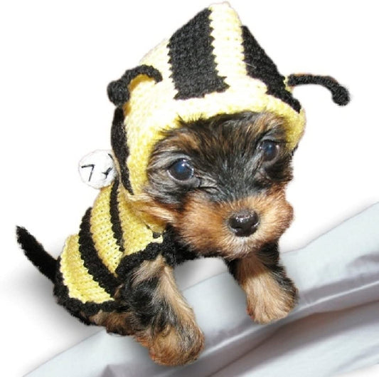 Bee Small Dog Sweater Teacup Dog Clothes Yorkie Chihuahua Clothes Tiny Dog Costume Puppy Clothing Boys Girls Outfits Hoodie (XXXS) Animals & Pet Supplies > Pet Supplies > Dog Supplies > Dog Apparel A Dog Fashion XL  