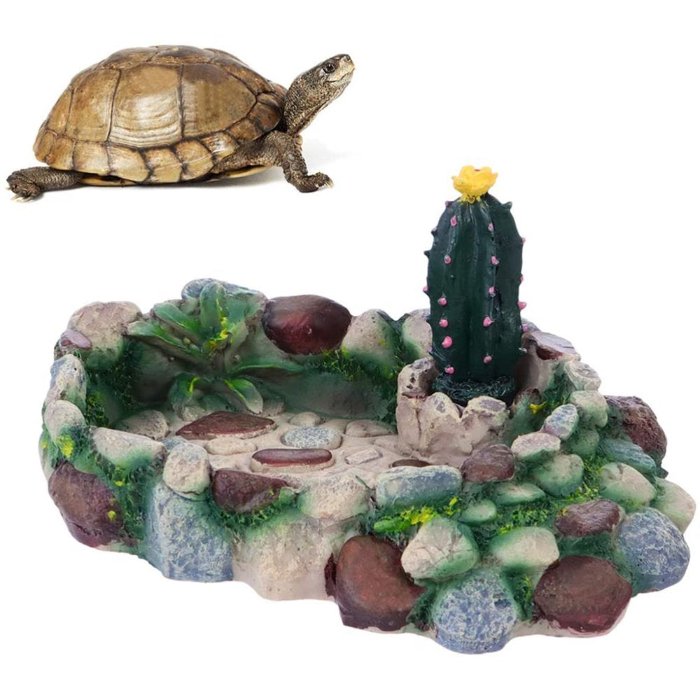 Sorrowso Reptile Dish Corner Water Dishes round Food Bowl Resin Bowls for Amphibian Animals & Pet Supplies > Pet Supplies > Reptile & Amphibian Supplies > Reptile & Amphibian Food Sorrowso   