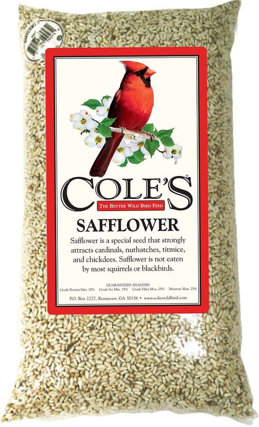 Cole'S (#SA20) Safflower Bird Seed, 20-Pound Animals & Pet Supplies > Pet Supplies > Bird Supplies > Bird Food COLES WILD BIRD PRODUCTS INC   