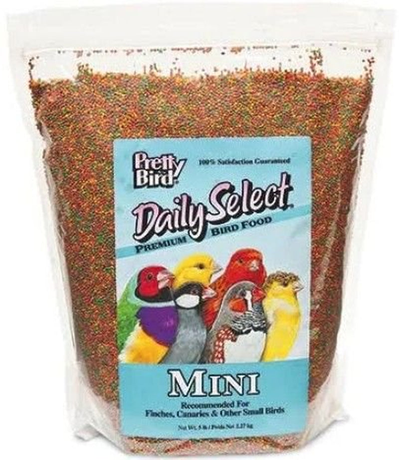 Medium - 8 Lb Pretty Pets Pretty Bird Daily Select Premium Bird Food Animals & Pet Supplies > Pet Supplies > Bird Supplies > Bird Food Pretty Pets Mini - 5 lb  