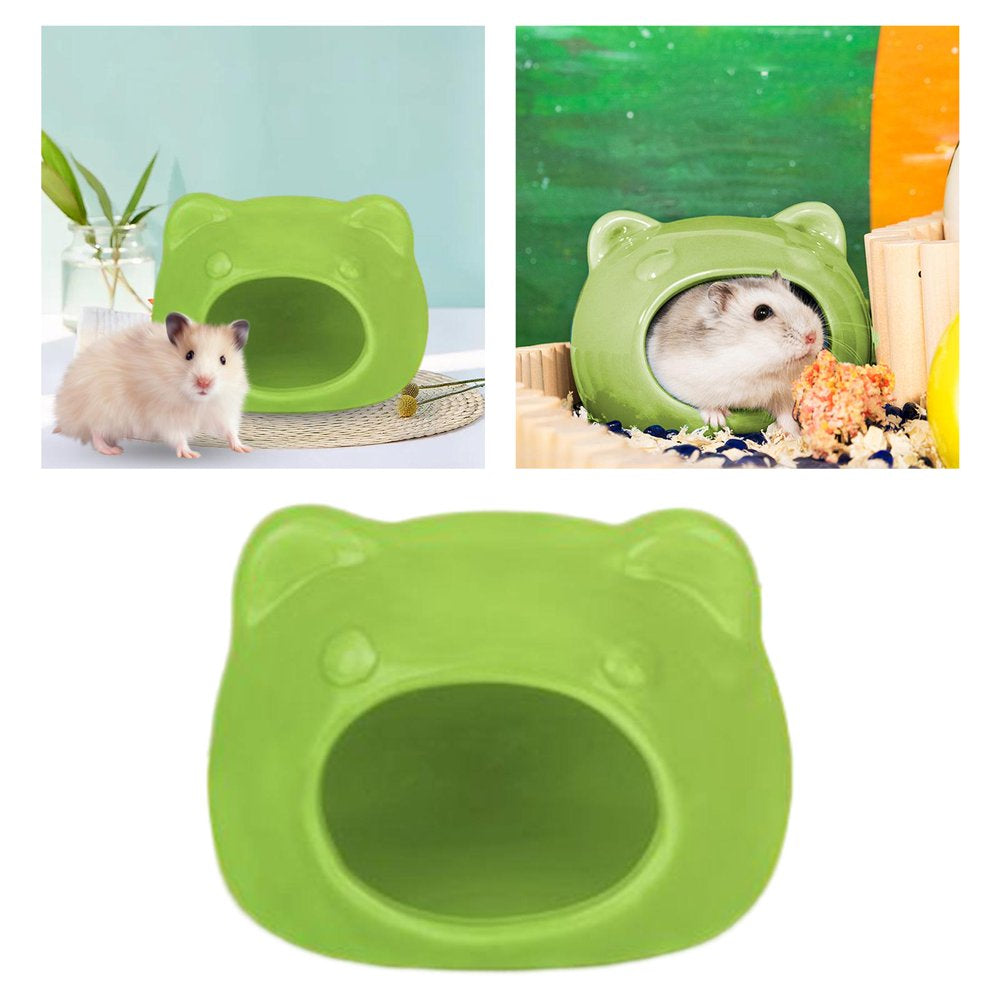 Small Animals Hamster House Habitat Cage Pet Nesting Nesting Warm Shelter Hideout Nest for Outdoor Summer Small Animal Squirrel Rat Green Animals & Pet Supplies > Pet Supplies > Small Animal Supplies > Small Animal Habitats & Cages Menolana   