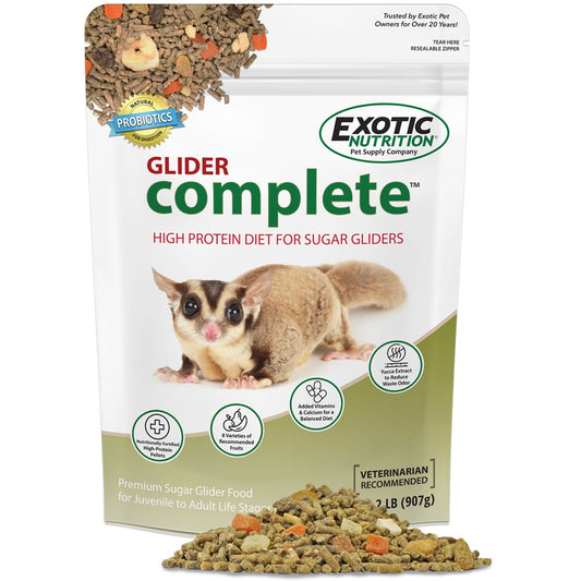 Exotic Nutrition Glider Complete 2 Lb. Sugar Glider Food Animals & Pet Supplies > Pet Supplies > Small Animal Supplies > Small Animal Food Exotic Nutrition   