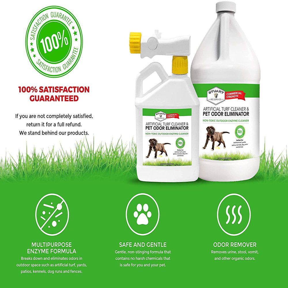 Stuart Pet Supply Artificial Turf Cleaner and Outdoor Pet Odor Eliminator Concentrate Is Ideal for Yards, Artificial Grass and Patios, Great Yard Odor Eliminator for Dogs Doggie Doo Dissolver Gallon Animals & Pet Supplies > Pet Supplies > Dog Supplies > Dog Kennels & Runs Stuart Pet Supply Co.   