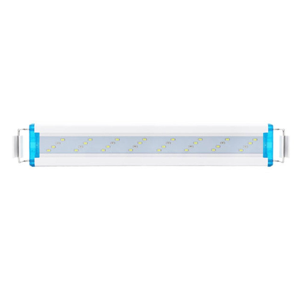 Aquarium LED Light 38Cm/14.96In Fish Tank Light 5.12In Extendable Brackets White Blue Leds for Freshwater Planted Tanks Animals & Pet Supplies > Pet Supplies > Fish Supplies > Aquarium Lighting Dcenta US Plug L White 