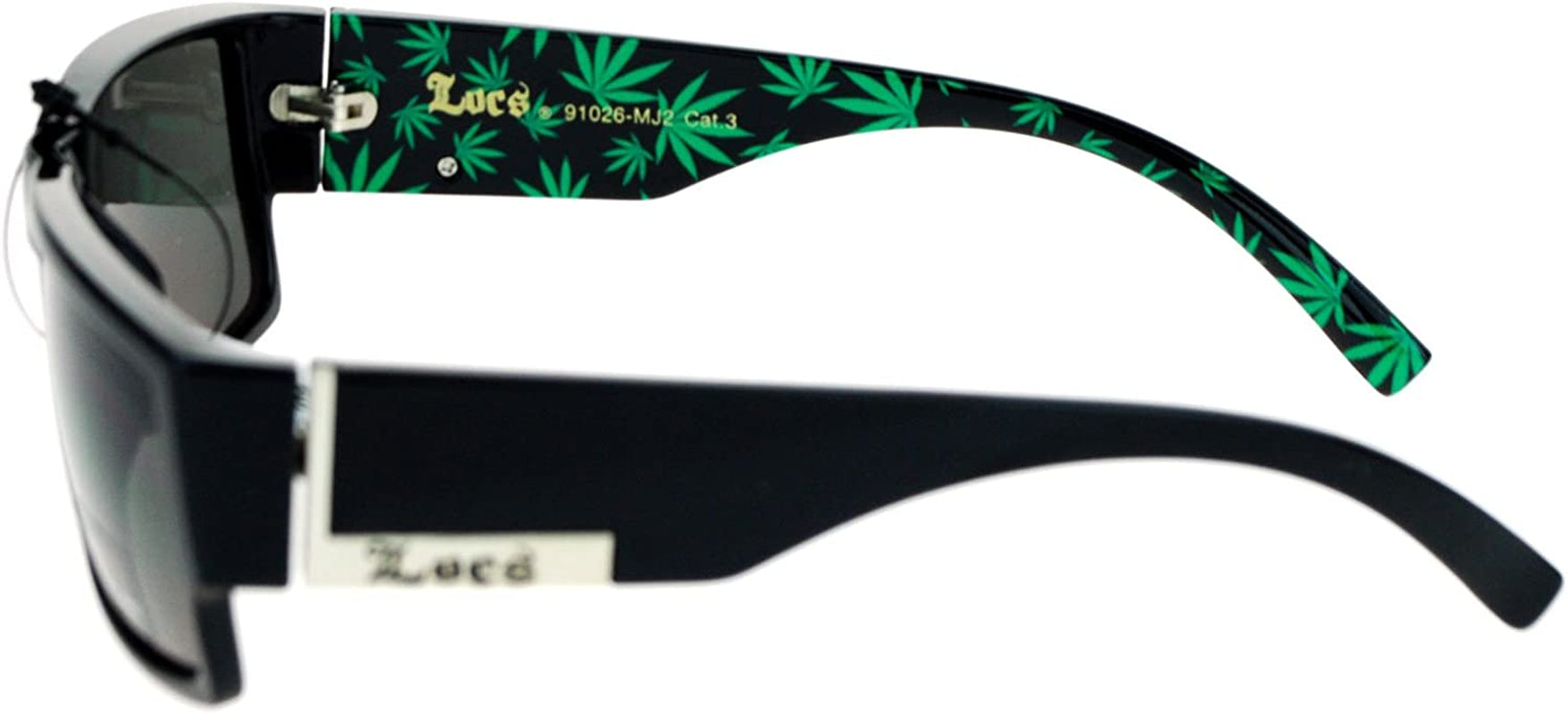 Locs Marijuana Pot Leaf Print Rectangular Mad Dog Sunglasses Green Animals & Pet Supplies > Pet Supplies > Dog Supplies > Dog Apparel Locs   