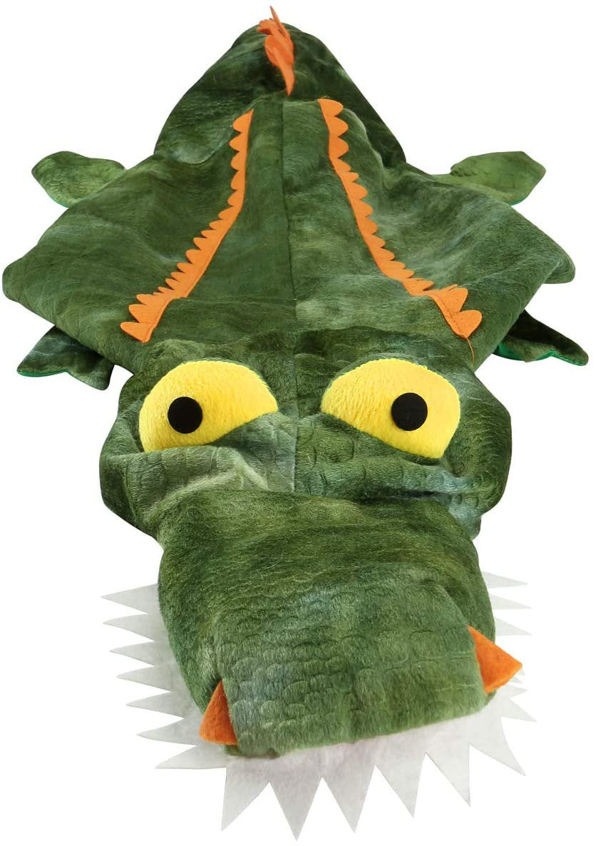 Bellaven Funny Dog Crocodile Costumes, Pet Halloween Alligator Cosplay Dress, Adorable Cat Apparel Animal Warm Outfits Clothes