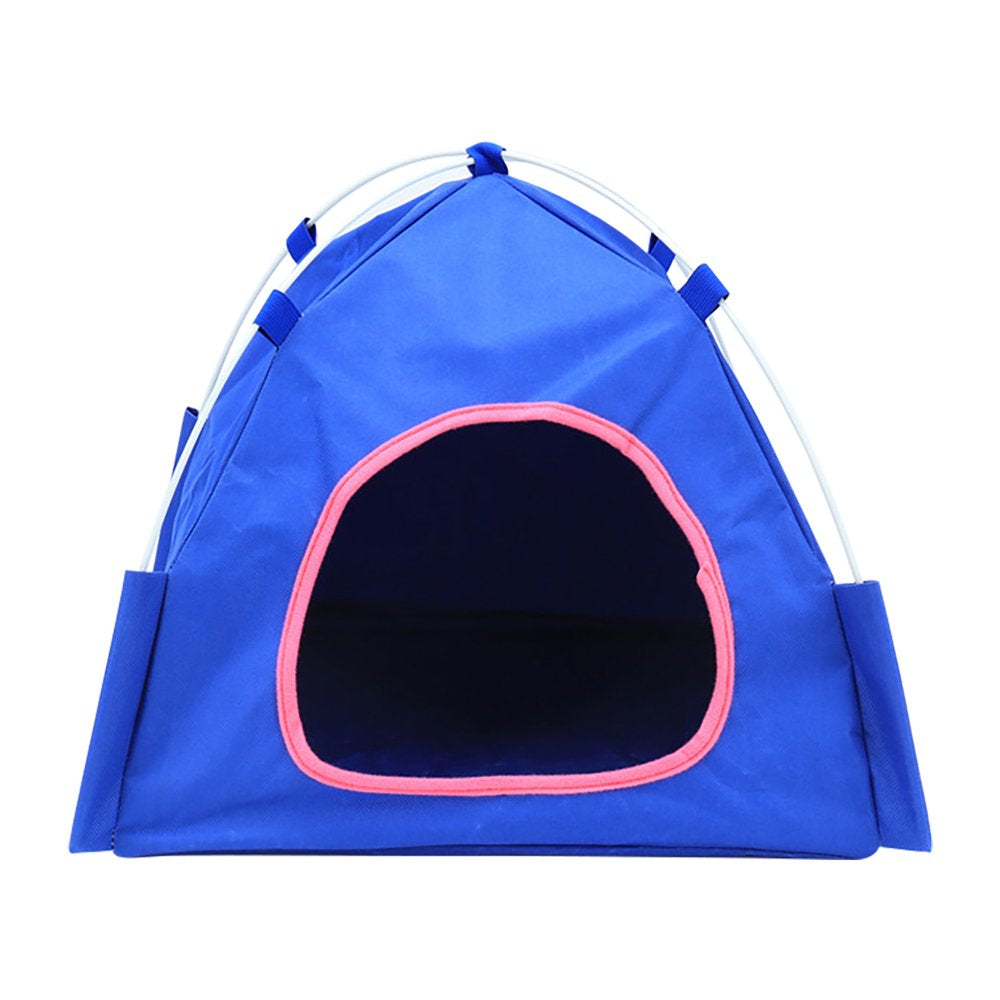 Bowake Breathable Washable Pet Puppy Kennel Dog Cat Folding Indoor Outdoor House Bed Animals & Pet Supplies > Pet Supplies > Dog Supplies > Dog Houses Bowake Blue  