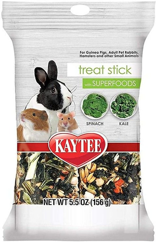 Kaytee Superfoods Small Animal Treat Stick - Spinach & Kale 5.5 Oz (4 Pack) Animals & Pet Supplies > Pet Supplies > Small Animal Supplies > Small Animal Treats Kaytee   