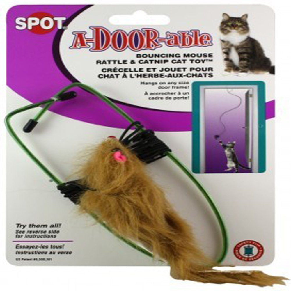 Spot A-Door-Able Bouncing Cat Toy Animals & Pet Supplies > Pet Supplies > Cat Supplies > Cat Toys Ethical Products Inc 6.00" W x 8.00" H x 1.00" D  