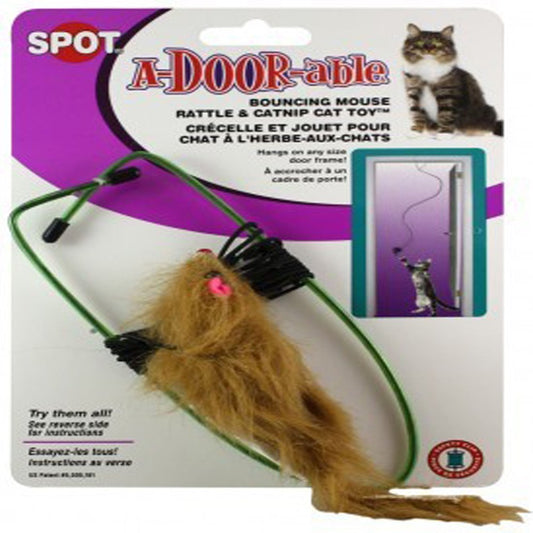 Spot A-Door-Able Bouncing Cat Toy Animals & Pet Supplies > Pet Supplies > Cat Supplies > Cat Toys Ethical Products Inc 6.00" W x 8.00" H x 1.00" D  