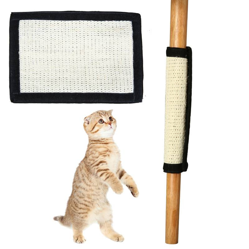 VICOODA Cat Scratching Mat Cat Scratcher Replacement for Cat Tree Natural Sisal Mat with Velcro Protecting Your Furniture Sofa Couch Chair Desk Legs Animals & Pet Supplies > Pet Supplies > Cat Supplies > Cat Furniture Vicooda   