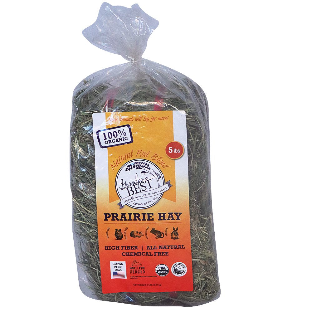 Grandpa'S Best Certified Organic Prairie Hay - 5 Lb Mini Bale Animals & Pet Supplies > Pet Supplies > Small Animal Supplies > Small Animal Food Grandpa's Best LLC   
