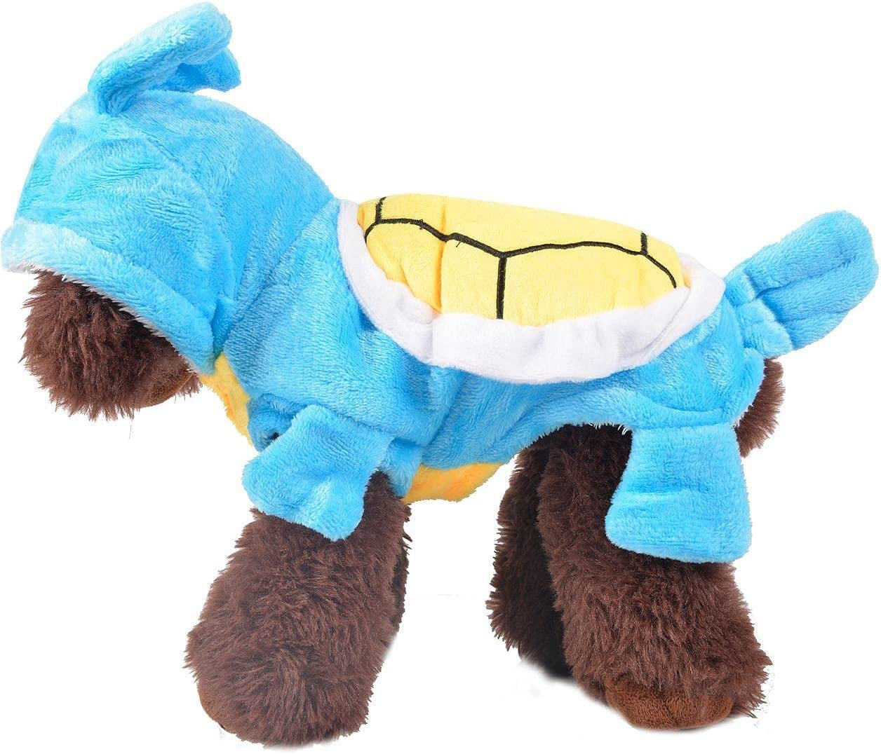 Chezabby Funny Tortoise Cat Dog Costumes Halloween Christmas Pet Cosplay Clothes Adorable Flannel Dog Pajamas Outfit Soft Velet Puppy Apparel Fleece Doggie Sweater Warm Cat Coat Animals & Pet Supplies > Pet Supplies > Dog Supplies > Dog Apparel ChezAbbey   