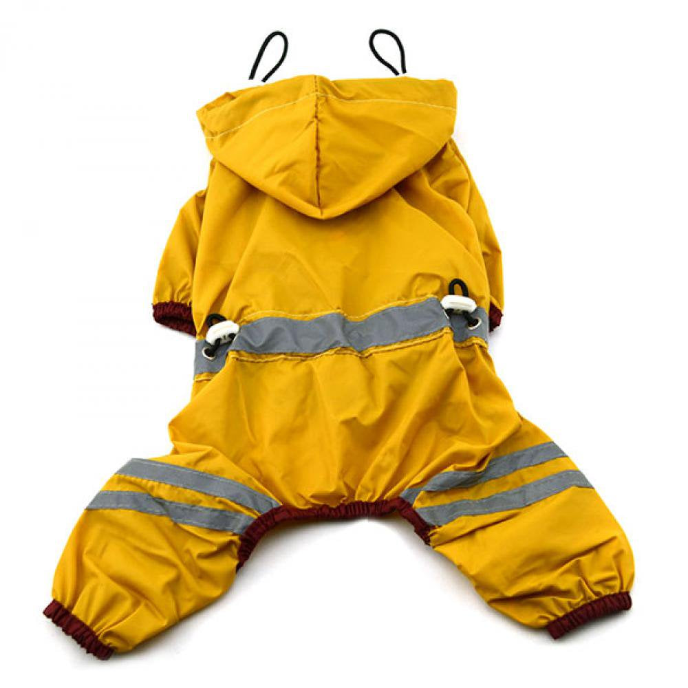Dog Raincoat Waterproof Rain Coat Clothes for Dogs Outdoor Walking Pets Rainy Wearing Clothing Hoodie Apparel Animals & Pet Supplies > Pet Supplies > Dog Supplies > Dog Apparel 774242030 XL Yellow 